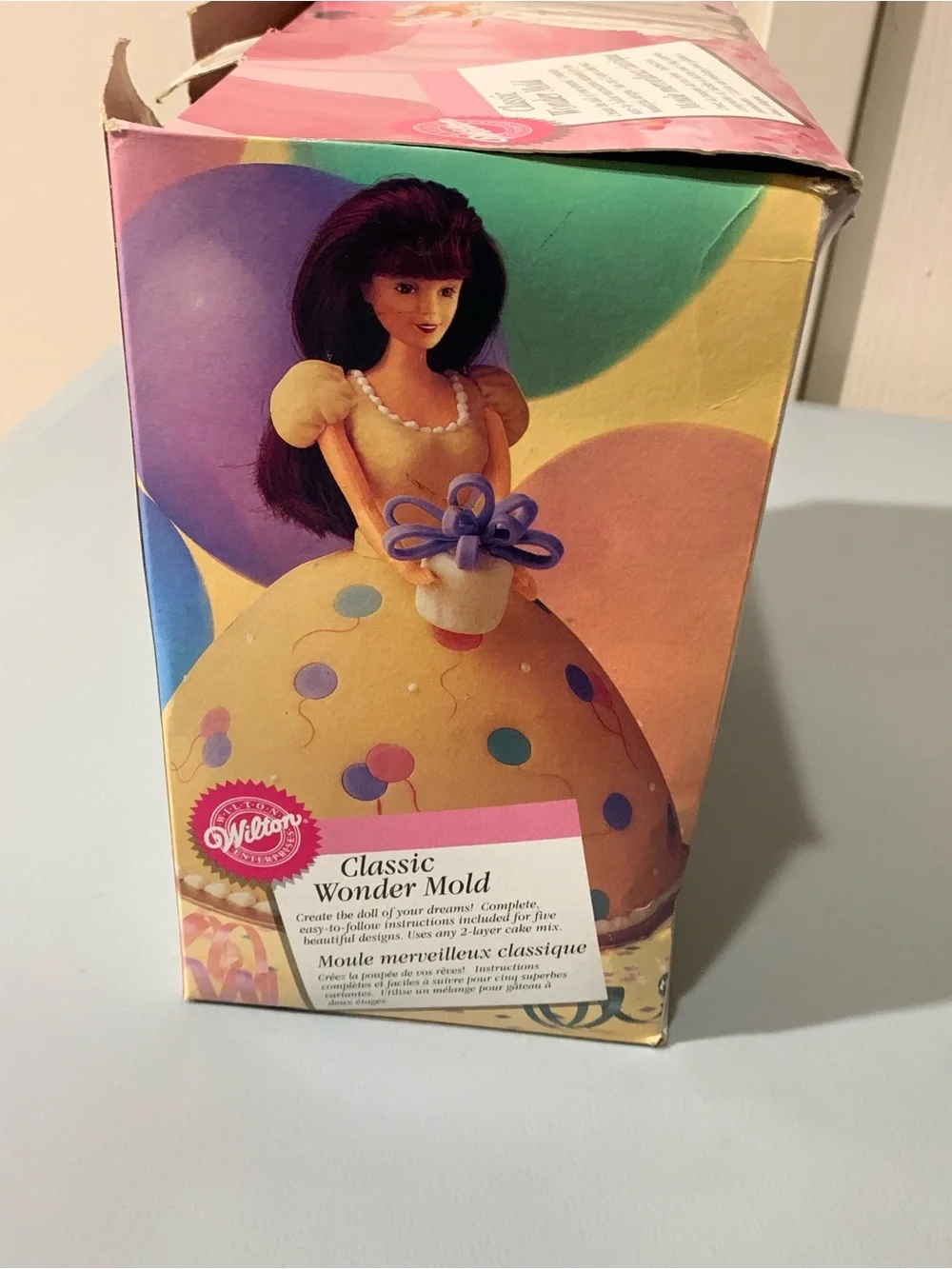 Wilton Pink Doll Dress Cake Mold Pan